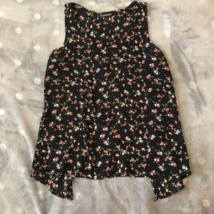 FLORAL SPLIT BACK TANK
